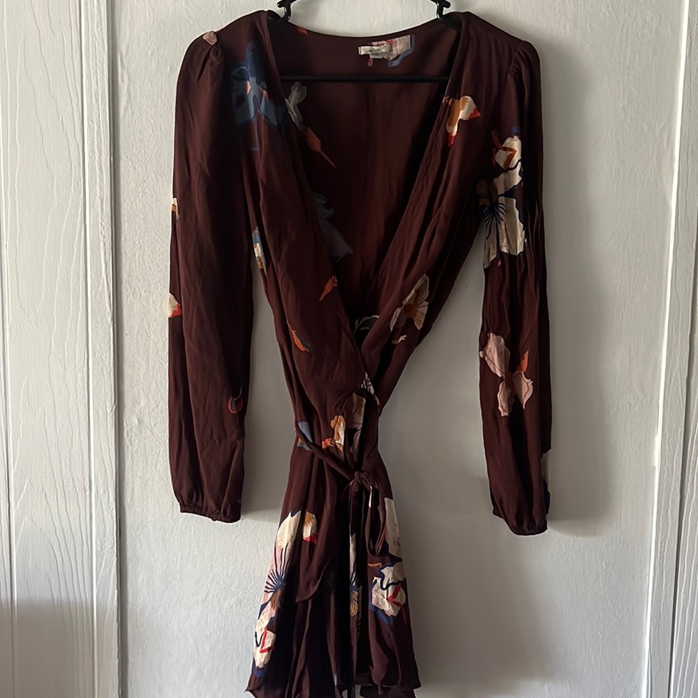 Ecote (urban outfitters) mini wrap dress